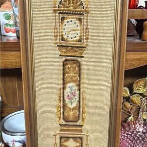 Grandfather clock, cross stitch, picture and Musical Note Paper